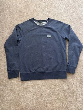Patagonia Women's Navy Crewneck Sweatshirt Organic Cotton